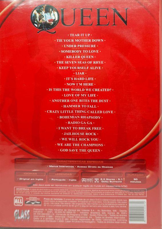 Dvd - Queen We Are The Champions - Final Live In Japan - Glass